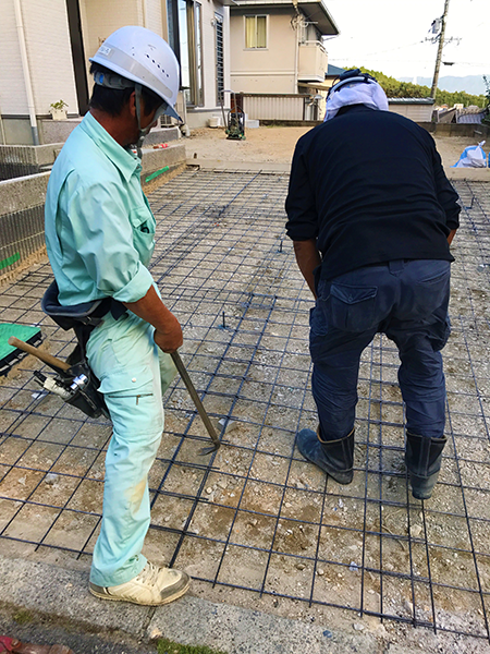 土岐市内 住宅乗入生コン打設工